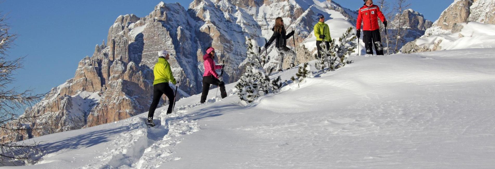 Snowshoe hike Alta Badia