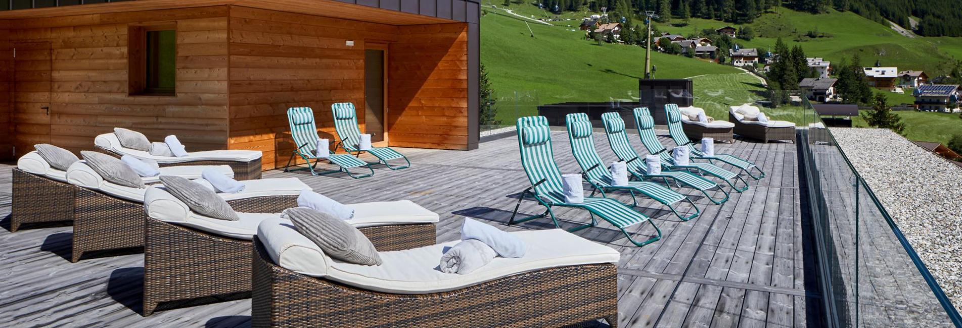 Relax auf der Dachterrasse Hotel Mezdì