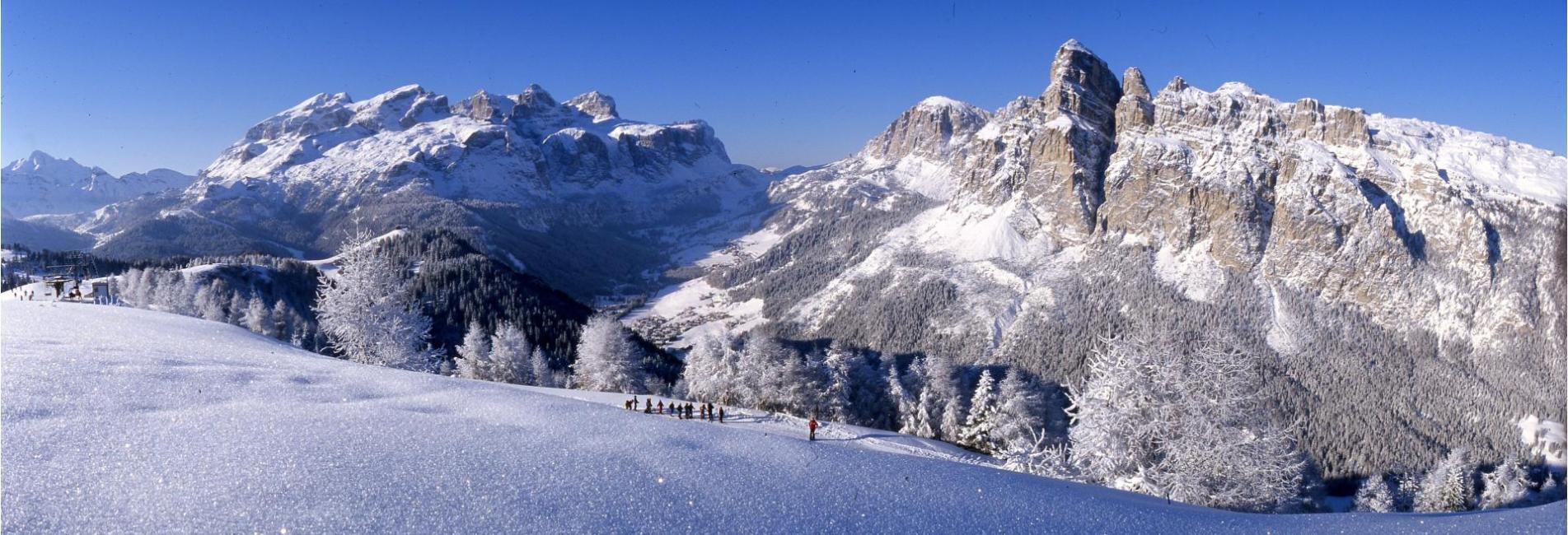Panorama invernale Alta Badia
